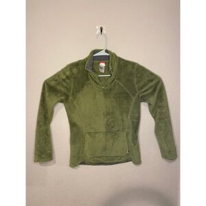 The North Face Fleece Pullover Cozy Quarter Zip Jacket Olive Green S